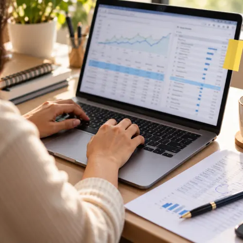 Query list sorted by impressions, a step in how to use Google Search Console to find page-two keywords